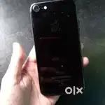 iPhone 7, black colour , 2 cover, screen glass and charger