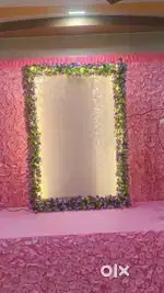 GANPATI BACK DROP DECORATION WATER FALL
