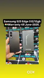 Samsung S25 Edge 512/12gb Indian Warranty June-2026*Exchange Welcome*