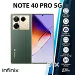 Infinix note 40Pro 5G, 4 months old(under warranty)brand new condition