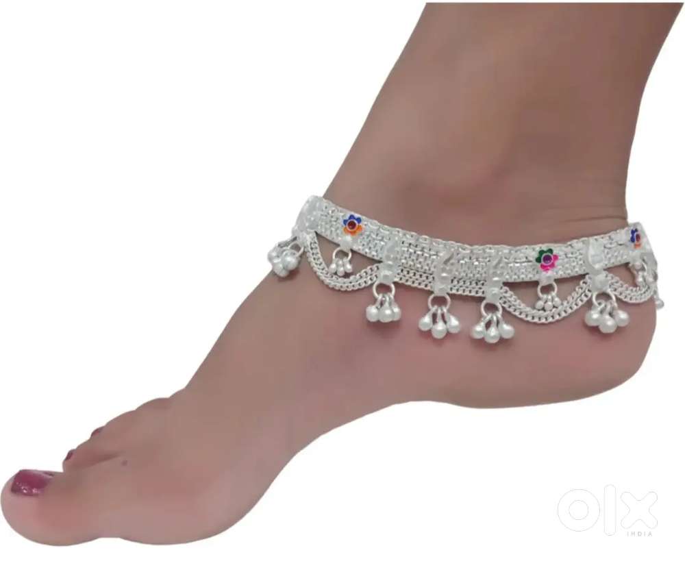 Lakshmi Silver Anklets