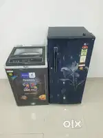 Whirlpool 6.2kg machine lg 192ltrs fridge working condition