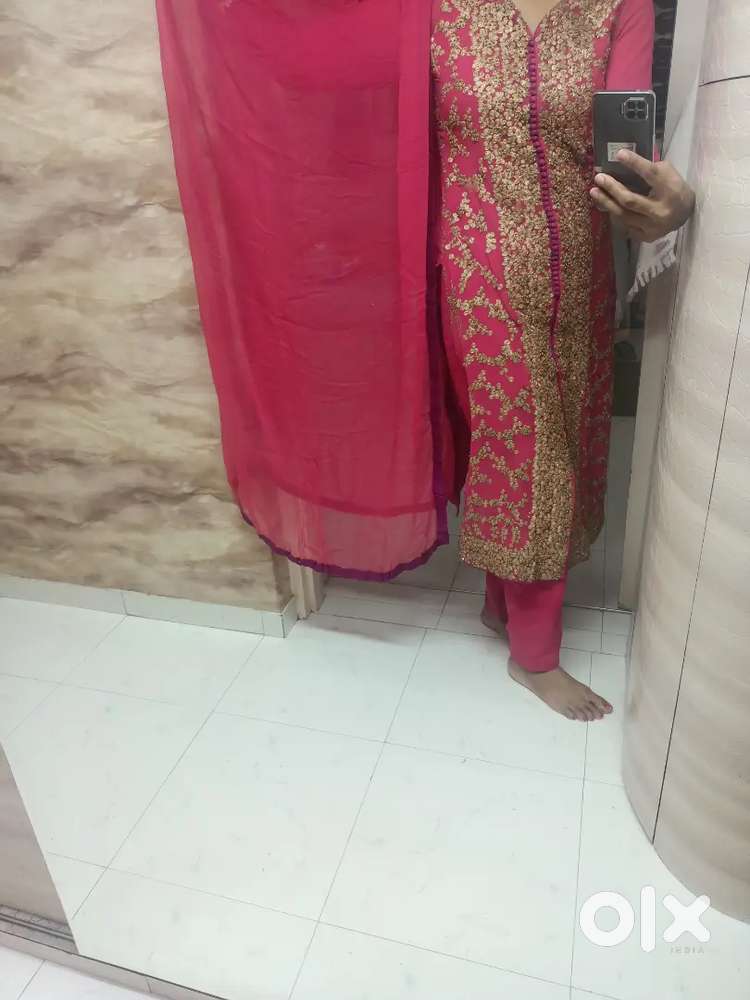 Punjabi suit with pants n dupatta