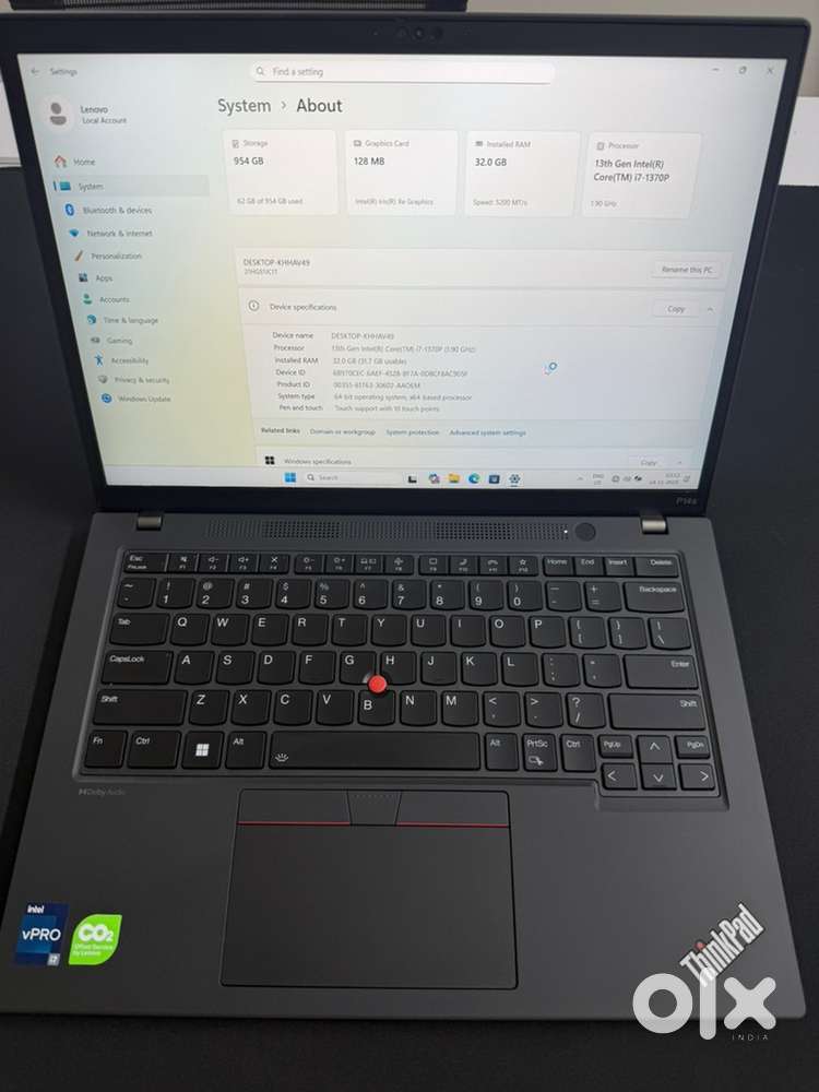 Lenovo thinkpad P14s with warranty