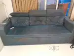 blue colour sofa