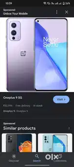 OnePlus 9 8+128gb box only back glass creek sub original