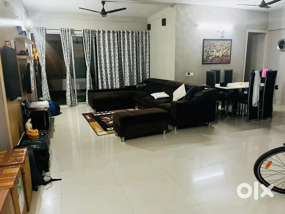 3 BHK FURNISHED FLAT FOR RENT B/H D -MART MOTERA