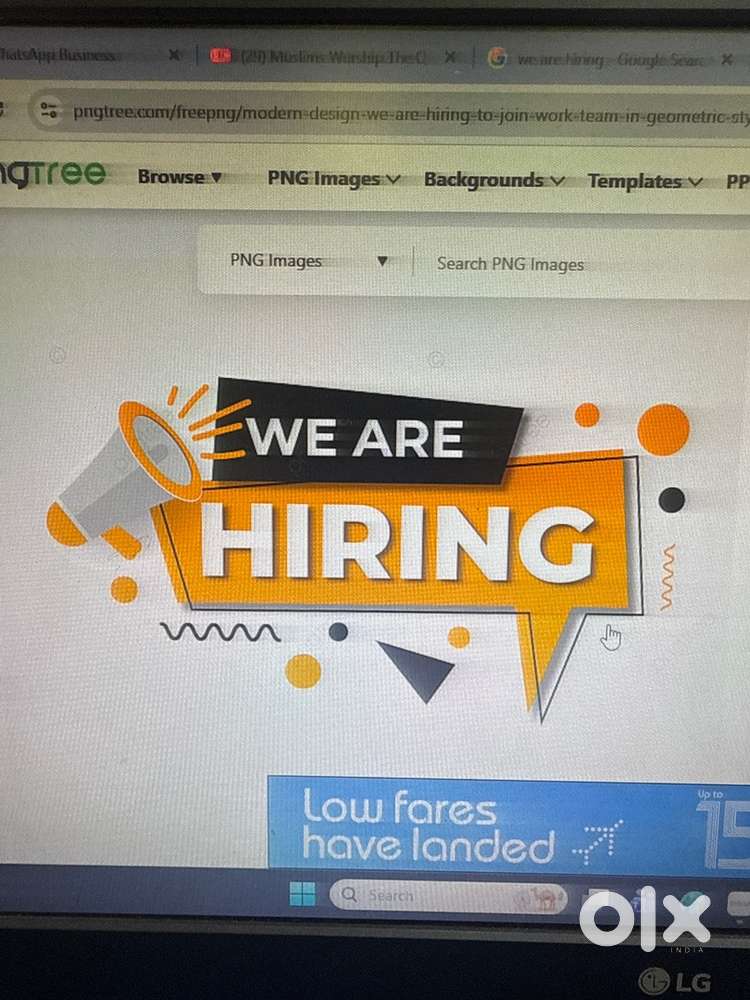 Sales person for a shop