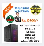 NEW i7 4th Gsn /  2 DGB FAN High Speed Performance CPU
