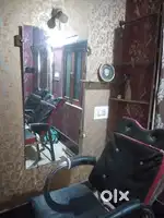 Beauty parlor chair and mirror for sale