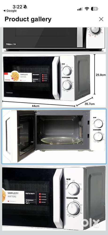 Toshiba microwave oven