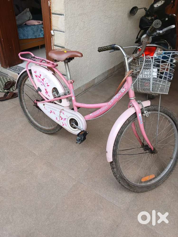 Bsa lady bird bicycle girl