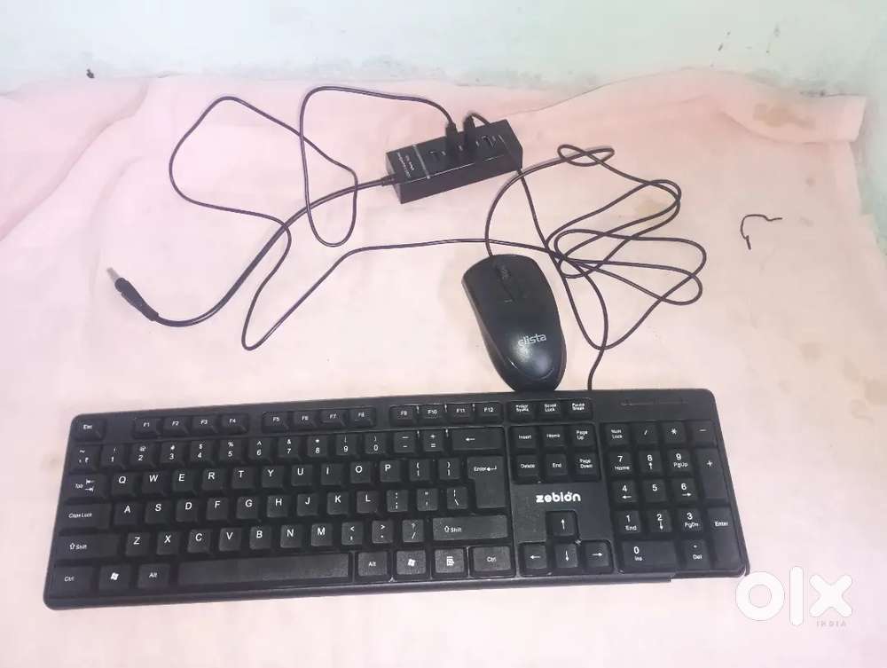 Keyboard, mouse,4 port hub