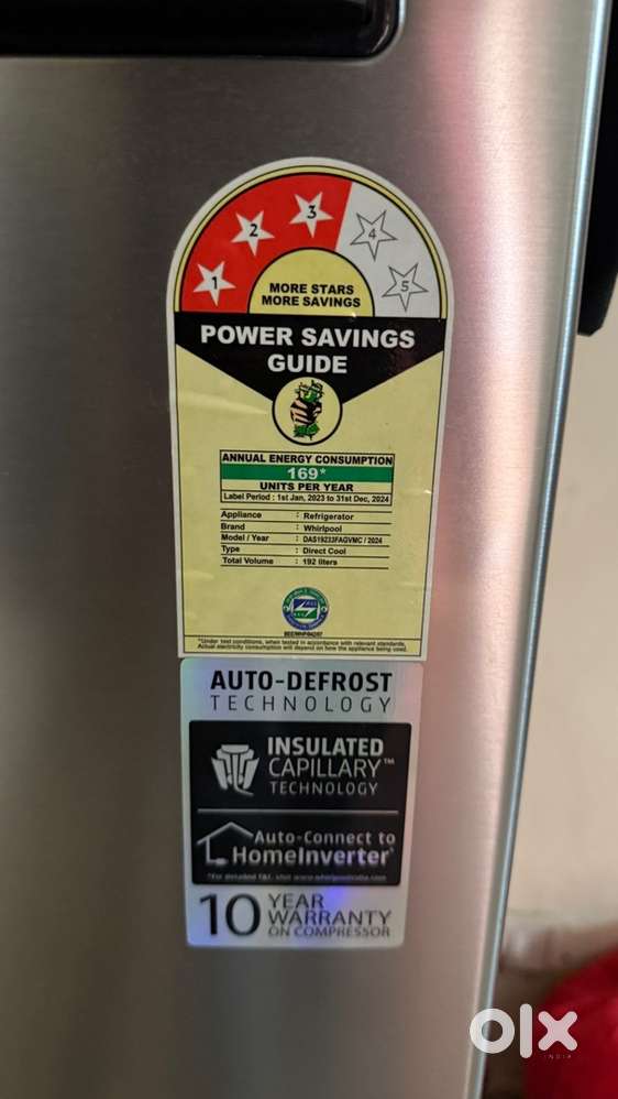 Whirlpool Refrigerator - Auto Defrost Technology