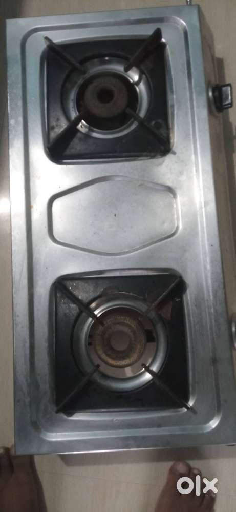 Green chef Gas stove stainless Steel -2 burner