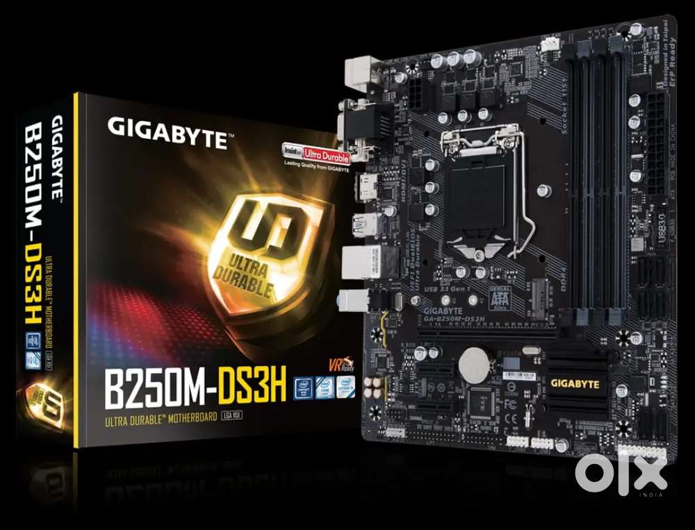 Gigabyte gaming motherboard with processor, ram, m.2 storage & cabinet