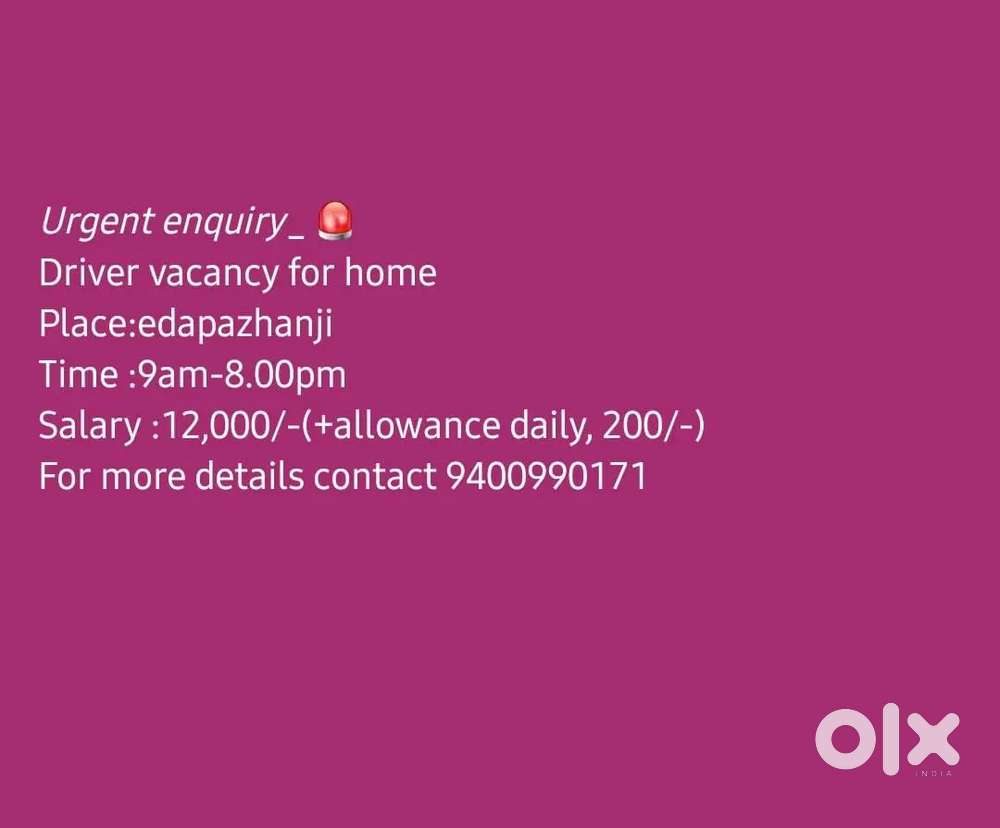3more vacancy available