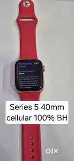 Apple Watch Series 5 40mm Cellular+ Wifi  100% BH / Same as New
