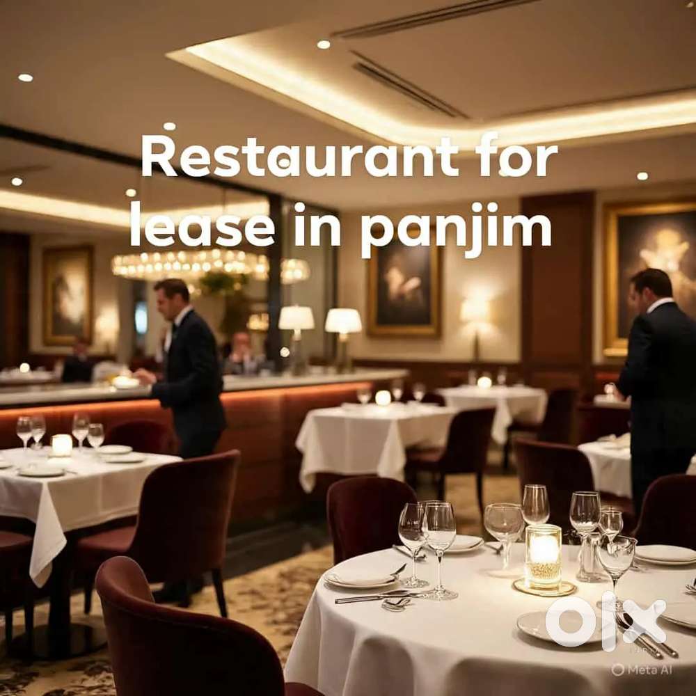 Restaurant for lease on 18 june road panjim