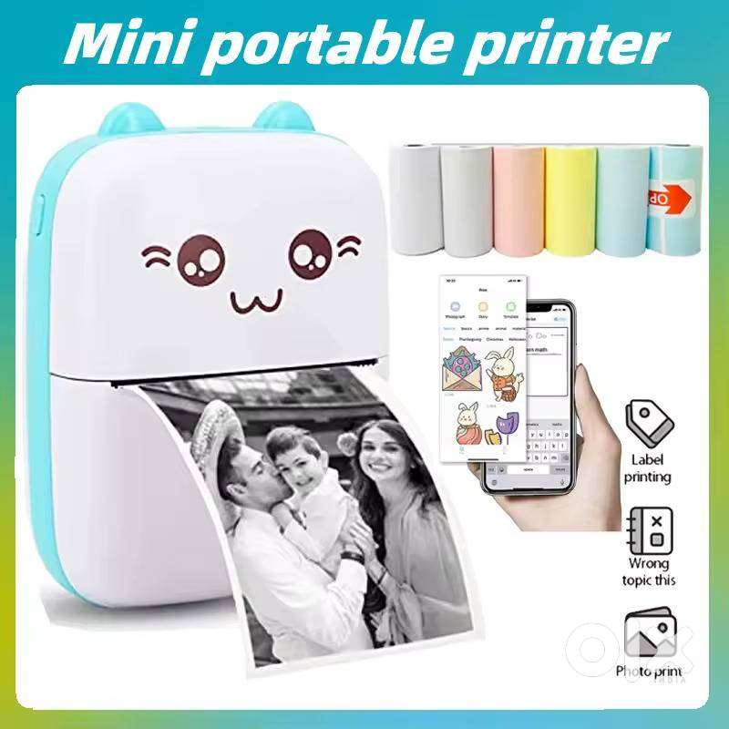 Wireless Mobile Printer with one free Paper Roll