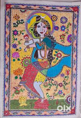 Madhubani painting-Ardhanarishwar