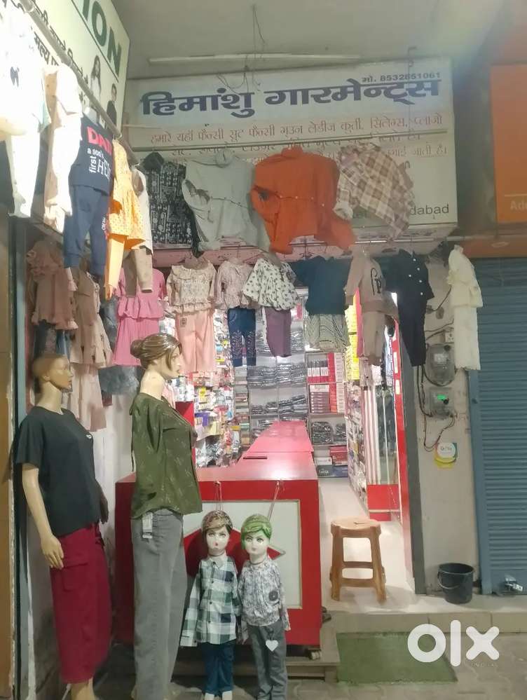 Sell all clothes and furniture and shop for rent