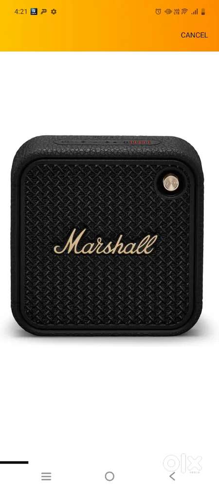 I want to sale my new brand importent marshall  bluetooth speaker