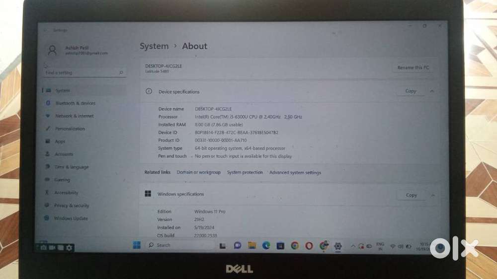 Dell latitude laptop model (5480)