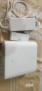 Jio air fiber router with charger and box