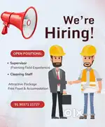 Accountant, clerk, cleaning staff( male, female )warden,driver