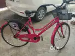 A bicycle with basket