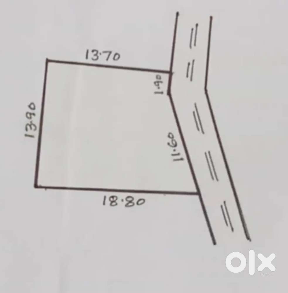 Plot for sale near Thiroor Centre - Thrissur