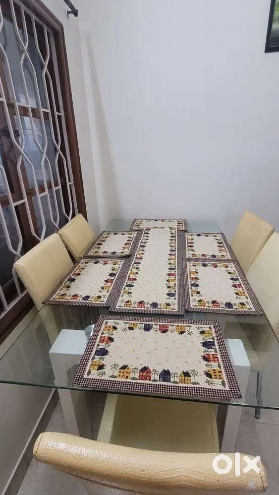 Six seater dining tables and Six chairs