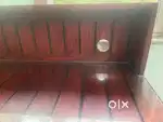 5 year old glass top study table with 2 draws
