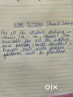 Home tuitions