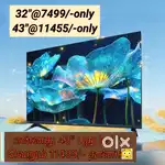 43 inch smart Android led tv @11344 ;+ call now &