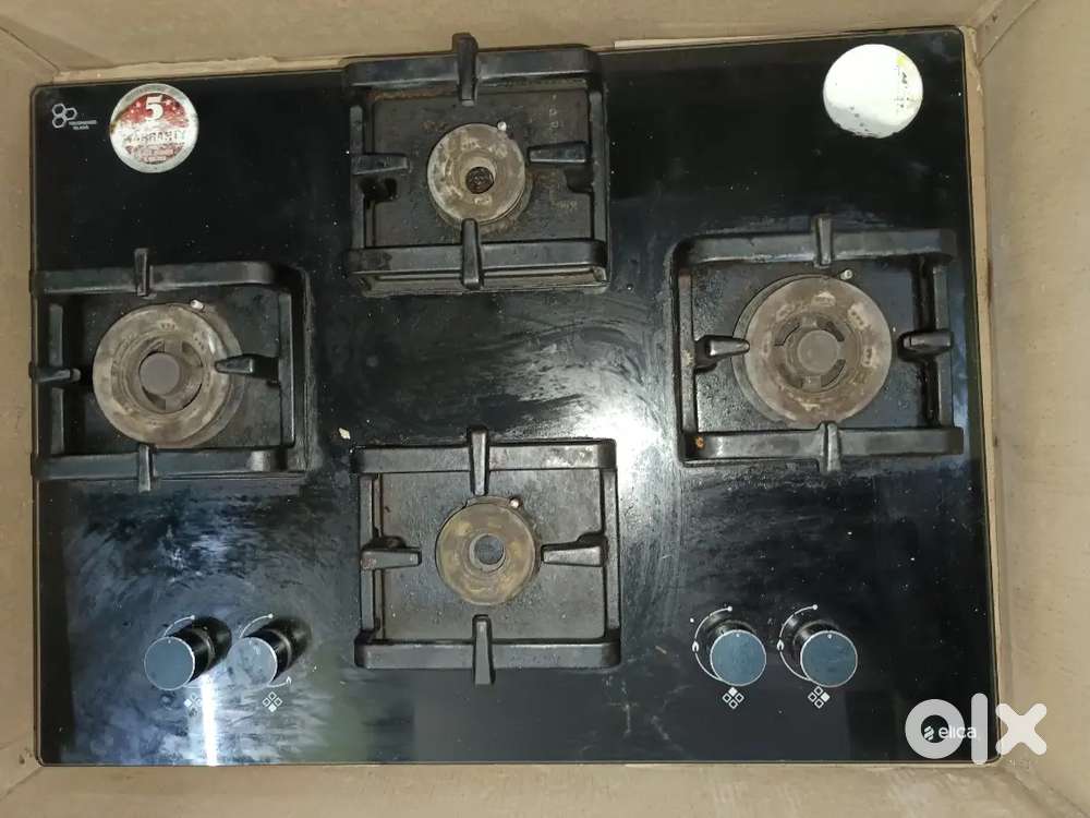 Latest 4 burner automatic Elica stove