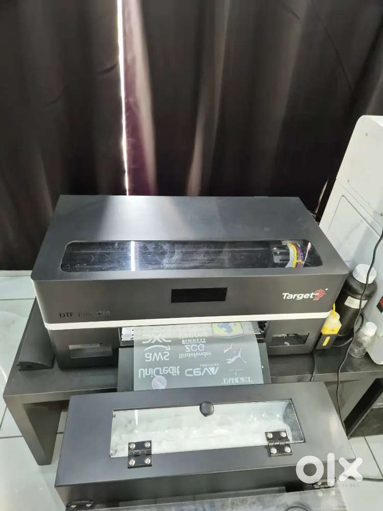 Fabric Dtf printing machine with laptop and software