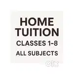 Home tution teacher from 1 to 8. English,Odia medium