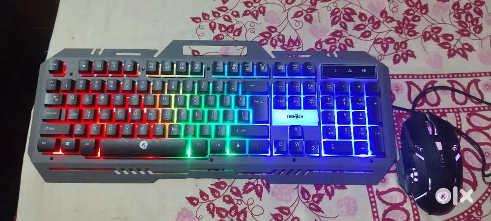 RGB LIGHT GAMING KEYBOARD COMBO(20days old