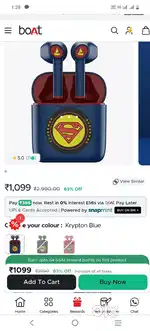 Boat superman ear buds brand new one time used