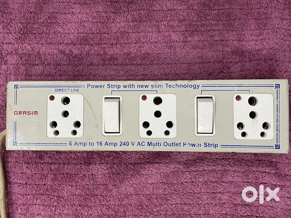 GRASIM ORIGINAL EXTENSION BOARD WITH 4 METER WIRE ..!