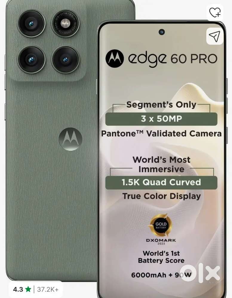 Motorola edge 60 pro phantone shadow colour 8/256 for sale 2 month old