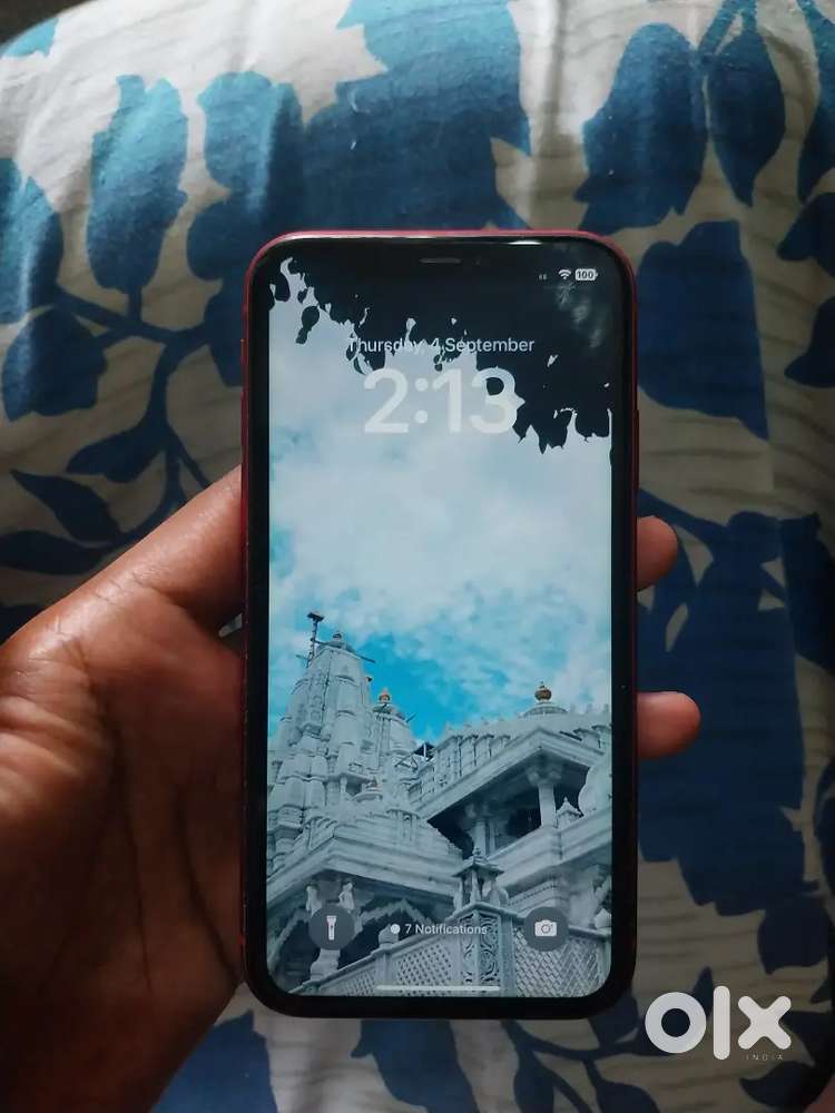 Iphone 11 with charger ,2 cases