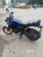 Yamha FZ-X Blue with GOLD rim