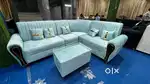 Brand new trending L shape sofa set with golden finish in STARF FURNIT