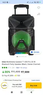 Intex Bluetooth Speaker Soundbar T 300 pro