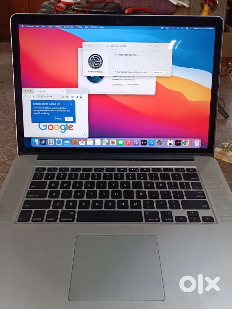 Apple Macbook Pro A1398 slim laptop