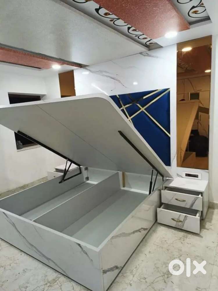 Wooden hydraulic bed cot available factor direct