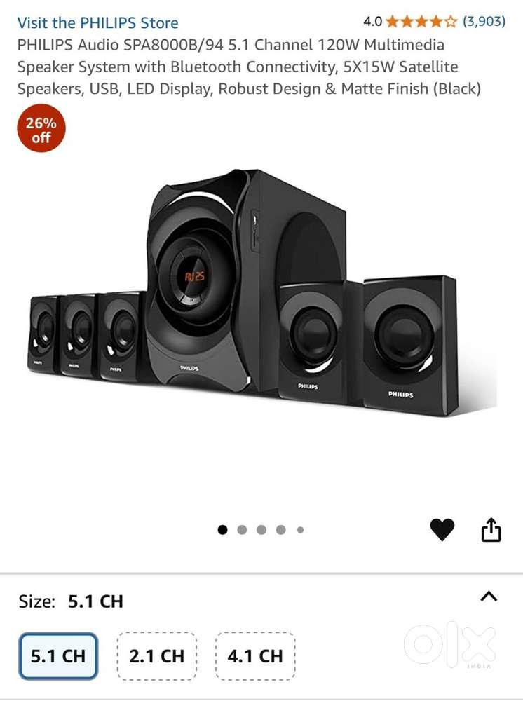 New philips 5.1 audio system for sale